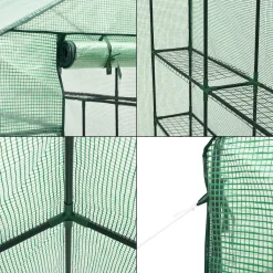 En.casa Gewächshaus Vale Mit Ablagen 120 X 170 X 194 Cm Foliengewächshaus Treibhaus Pflanzhaus Stahlrahmen Grün -Garten- & Gewächshäuser Geschäft 0652c41500720e14617233911d20cb80