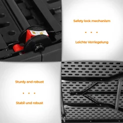 Jago® Klapptisch - 183 Cm Lang, Für 8 Personen, Klappbar, Tragbar, Platzsparend, Outdoor/Indoor, Für Garten, Camping, Bis 150 Kg, Schwarz - Buffettisch, Campingtisch, Koffertisch, Gartentisch 14 Jago® Klapptisch - 183 Cm Lang, Für 8 Personen, Klappbar, Tragbar, Platzsparend, Outdoor/Indoor, Für Garten, Camping, Bis 150 Kg, Schwarz - Buffettisch, Campingtisch, Koffertisch, Gartentisch -Garten- & Gewächshäuser Geschäft 0697f0cbbe036dacf60d7825537573cf