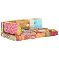 VidaXL Palettensofa-Auflage Mehrfarbig Stoff Patchwork -Garten- & Gewächshäuser Geschäft 06995692b110b562a2e50d21e4af9625