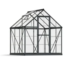 PALRAM-CANOPIA Palram - Canopia Aluminium Gewächshaus Harmony 66 | Grau | 185x185x208 Cm