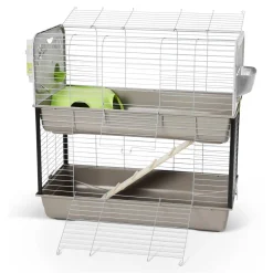 Petgard 2-stöckiger Hasenkäfig Nagerkäfig Kaninchenstall Meerschweinchenkäfig 100 X 50 X 96 Cm