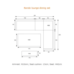 Garden Impressions Rondo Lounge/Dining Set 6-teilig Barista Latte -Garten- & Gewächshäuser Geschäft 075d2dca0de13a17852d0afd24e4dbf8