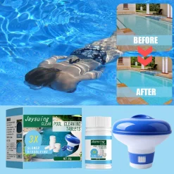 Jesunfuzhu Schwimmender Chlorspender + 50g Chlortabletten Für Den Whirlpool Pool