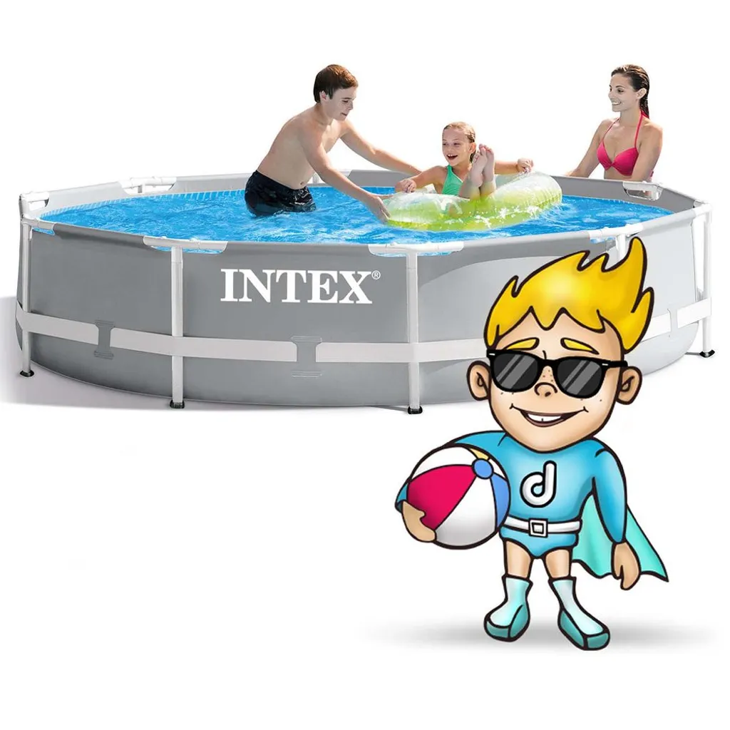 Intex PrismFrame, 4485 L, Gerahmter Pool, Erwachsener & Kind, Grau, 20,1 Kg 7 Intex PrismFrame, 4485 L, Gerahmter Pool, Erwachsener & Kind, Grau, 20,1 Kg – Bild 7