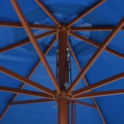 VidaXL Sonnenschirm Mit Holzmast 350 Cm Blau -Garten- & Gewächshäuser Geschäft 07c26c686a0cfc34f1b318c0a0e4453b