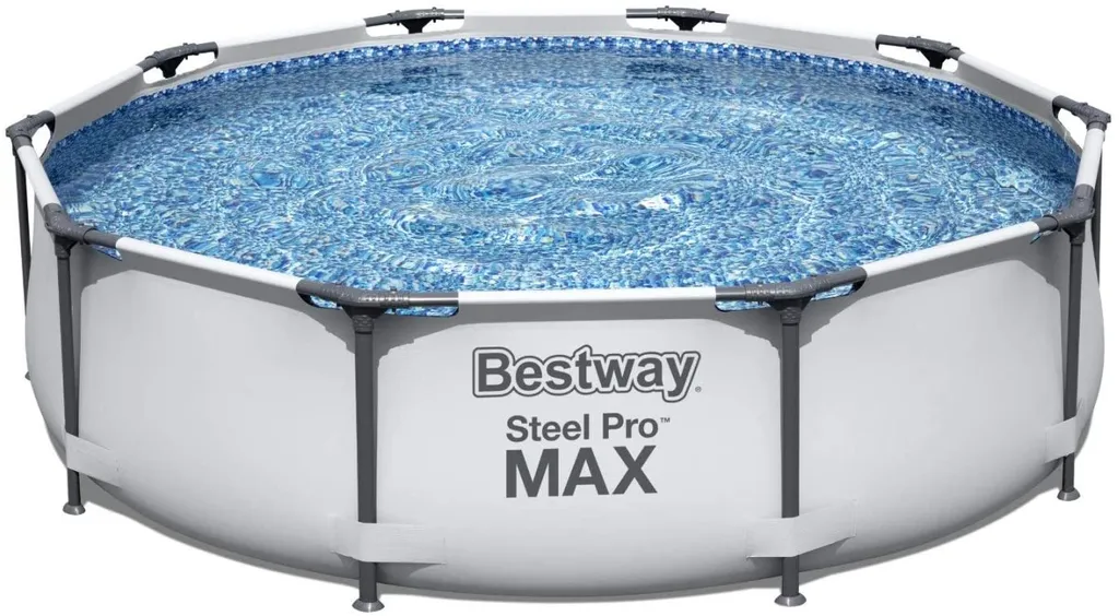 Bestway 56408 Rund Aufstellpool Stahl Pro Max 305x76 CmGestalten: Rund, Maße: 3 - 3,99 M, Filterpumpe: 58381 3 Bestway 56408 Rund Aufstellpool Stahl Pro Max 305x76 CmGestalten: Rund, Maße: 3 - 3,99 M, Filterpumpe: 58381 – Bild 3