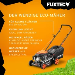 FUXTEC Benzin Rasenmäher | 3,5PS Motormäher | Benzinmäher Mit 40L Fangkorb-Volumen | 430mm | 146ccm | 25kg | Bis 400m² | FX-RM4346ECO 23 FUXTEC Benzin Rasenmäher | 3,5PS Motormäher | Benzinmäher Mit 40L Fangkorb-Volumen | 430mm | 146ccm | 25kg | Bis 400m² | FX-RM4346ECO -Garten- & Gewächshäuser Geschäft 07e655602205992d2405bd40d42071cf