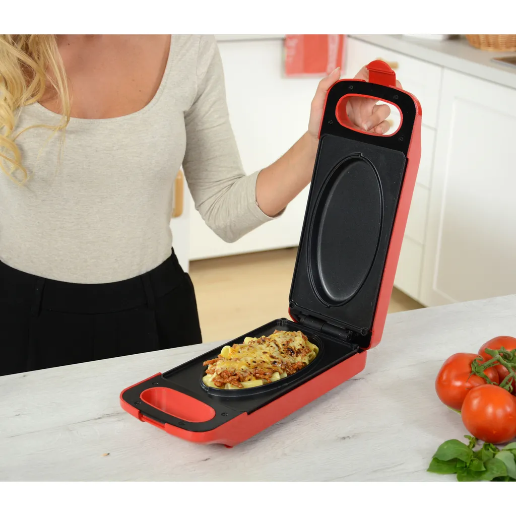 ISL GmbH Express Cooker® Multi-Grill Mit Wendefunktion, 3 In1-Toasten-Backen-Braten, Anti-Haft Beschichtung, 800 Watt, Rot - Original Aus Der TV Werbung 10 ISL GmbH Express Cooker® Multi-Grill Mit Wendefunktion, 3 In1-Toasten-Backen-Braten, Anti-Haft Beschichtung, 800 Watt, Rot - Original Aus Der TV Werbung – Bild 10