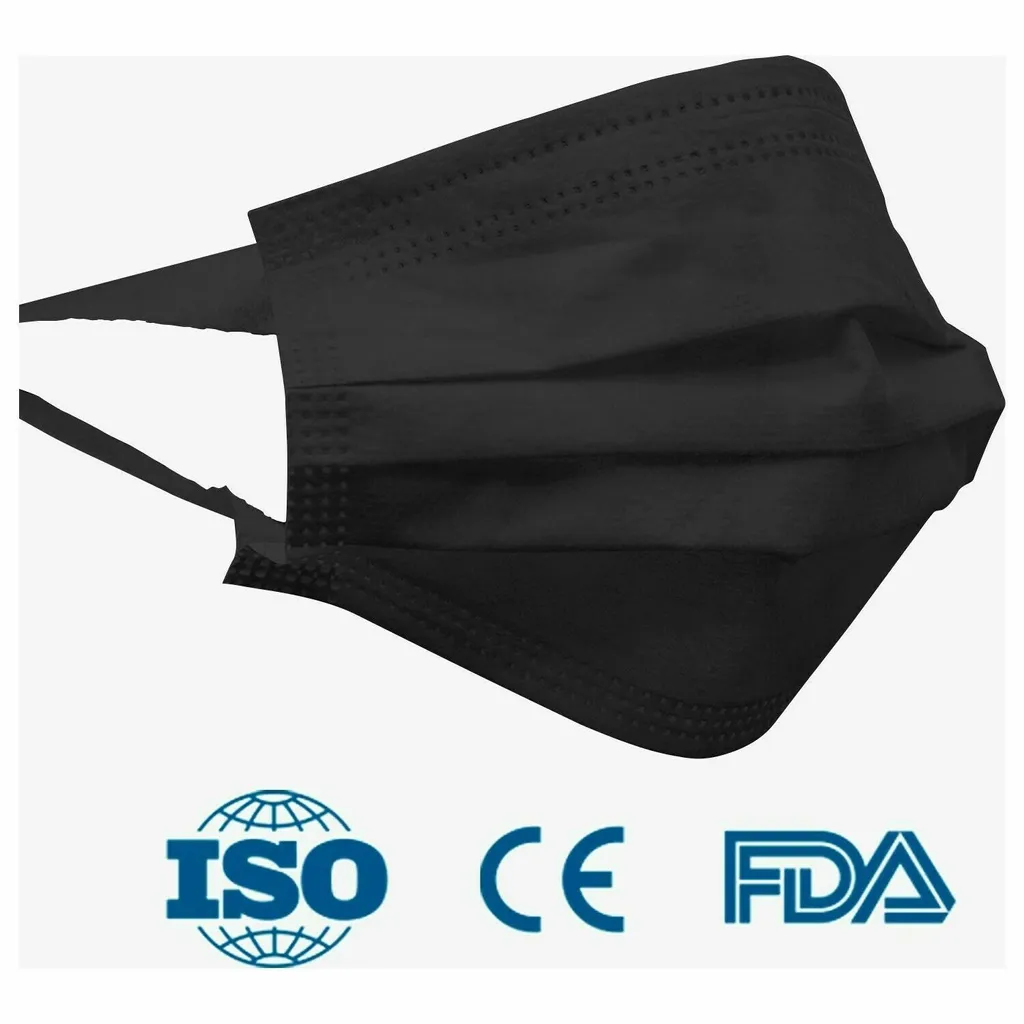 BelEmsa LLC Medizinische OP Masken | Typ 2R | Mundschutz | 3-lagig | Einweg | Schwarz 100 2 BelEmsa LLC Medizinische OP Masken | Typ 2R | Mundschutz | 3-lagig | Einweg | Schwarz 100 – Bild 2