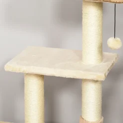PawHut Rattan Katzenbaum Kratzbaum Kätzchen Möbel Mit Katzenhöhle Ballspielzeug Sisal Weiche Plüsch PE Höhe 108 Cm Braun+Beige 17 PawHut Rattan Katzenbaum Kratzbaum Kätzchen Möbel Mit Katzenhöhle Ballspielzeug Sisal Weiche Plüsch PE Höhe 108 Cm Braun+Beige -Garten- & Gewächshäuser Geschäft 08413aa24e0a008068cde9d0c275a4f4
