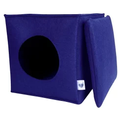 Viirkuja Filz Katzenhöhle In Rot Inkl. Kissen Für IKEA Expedit & Kallax Regal.