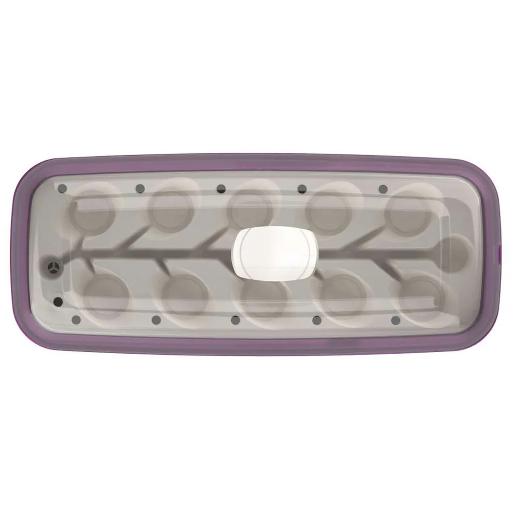 Romberg Bo Qube L Plus Gewächshaus Weiss/Pflaume 41x17x23 Cm 2 Romberg Bo Qube L Plus Gewächshaus Weiss/Pflaume 41x17x23 Cm – Bild 2