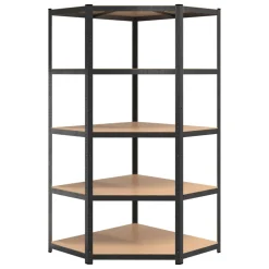 VidaXL Schwerlastregale Mit 5 Böden 3 Stk. Grau Stahl & Holzwerkstoff -Garten- & Gewächshäuser Geschäft 0861712141123df1dd719dd1154c9bd8