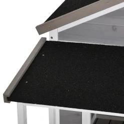 PawHut Hundehütte Aus Massivholz Kleintierhaus Isoliertes Hundehaus Mit Terrasse Asphaltdach Outdoor Wetterfeste Hütte Für Draußen Grau 127 X 112 X 109 Cm 17 PawHut Hundehütte Aus Massivholz Kleintierhaus Isoliertes Hundehaus Mit Terrasse Asphaltdach Outdoor Wetterfeste Hütte Für Draußen Grau 127 X 112 X 109 Cm -Garten- & Gewächshäuser Geschäft 0869d8207721861eba9cfcfaf4f287ea