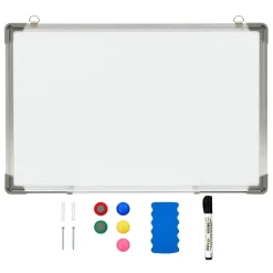 VidaXL Magnetisches Whiteboard Weiß 50 X 35 Cm Stahl