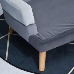 PawHut Hundesofa Mit Rückenlehne, Haustiersofa Mit Holzbeinen, Hundebett Weichem Bezug Katzensofa Grau 86,5x 61x36 Cm -Garten- & Gewächshäuser Geschäft 0941317945efadd9e5ffeb77df06551f