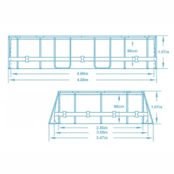 Bestway Power Steel Frame Pool Komplettset, Oval, 488 X 305 X 107 Cm (56448) -Garten- & Gewächshäuser Geschäft 0949266087a8ad4906525febaafcfd2a