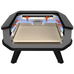 COZZE® 90348 Pizza-Gas-Ofen Profi Bis 400° Grad Mit 34x34 Cm Pizzastein - Tragbarer Pizzaofen Steinofen-Pizza Für Terrasse, Balkon Garten Camping -Garten- & Gewächshäuser Geschäft 095950630ab08a5d0b9d5ecdc5c5b38d