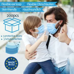 Virshields® Medizinischer Mundschutz - Typ IIR, BFE ≥ 98%, DIN EN 14683, EU, 200 Stück, 3-lagig, Antibeschlag, Blau - OP Masken, Mund Und Nasenschutz, Einweg Gesichtsmaske, Einwegmasken 14 Virshields® Medizinischer Mundschutz - Typ IIR, BFE ≥ 98%, DIN EN 14683, EU, 200 Stück, 3-lagig, Antibeschlag, Blau - OP Masken, Mund Und Nasenschutz, Einweg Gesichtsmaske, Einwegmasken -Garten- & Gewächshäuser Geschäft 0986f3bb99d17881ffef240ac5295e07