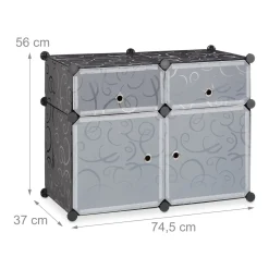 Relaxdays Regalsystem 4 Fächer -Garten- & Gewächshäuser Geschäft 098d31e793fc15e234935e0a6b936f9c