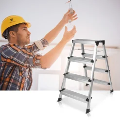 STAHLWERK Trittleiter 150 Kg Alu Leiter Klappleiter Klapptritt Mehrzweckleiter -Garten- & Gewächshäuser Geschäft 09a829d9ff33924592b119ba2f5c8ec8