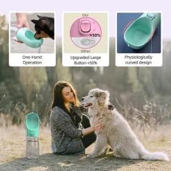 YisibaihTao 300ml Hundewasserflasche Tragbarer Trinknapf Für Haustiere, Reisen Im Freien Wasserspender Für Haustiere, Weiß -Garten- & Gewächshäuser Geschäft 09b2afed275df4bcf61b75d6cd2048aa