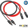 Avoltik 10 Meter MC4 Solarkabel Paar 6mm² Durchmesser Verbindungskabel PV Kabel Verlängerungskabel Solarmodul