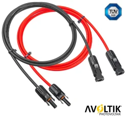 Avoltik 10 Meter MC4 Solarkabel Paar 6mm² Durchmesser Verbindungskabel PV Kabel Verlängerungskabel Solarmodul