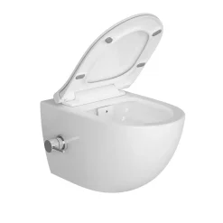 VitrA Sento Aquacare Flush 2.0 Mit Bidetfunktion Und Integrierter Thermostatarmatur (rechts) Und SoftClose TakeOff WC-Sitz, Weiß