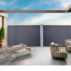 Lospitch Doppel Seitenmarkise Markisen Wandmarkise 180x600cm Ausziehbar Garten Sichtschutz Grau 13 Lospitch Doppel Seitenmarkise Markisen Wandmarkise 180x600cm Ausziehbar Garten Sichtschutz Grau -Garten- & Gewächshäuser Geschäft 09f92ef37235afc1cf0595bee6e5e715