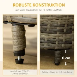 PawHut Hundesofa Rattan Haustiersofa Mit Kissen Hundebett Hundekorb Katzensofa Hundekörbchen Für Kleine Und Mittelgroße Hunde Erhöhtes Design Braun+Grau 74 X 42 X 21 Cm 13 PawHut Hundesofa Rattan Haustiersofa Mit Kissen Hundebett Hundekorb Katzensofa Hundekörbchen Für Kleine Und Mittelgroße Hunde Erhöhtes Design Braun+Grau 74 X 42 X 21 Cm -Garten- & Gewächshäuser Geschäft 0a2a61ed18b76db6b35662c0f02fb842