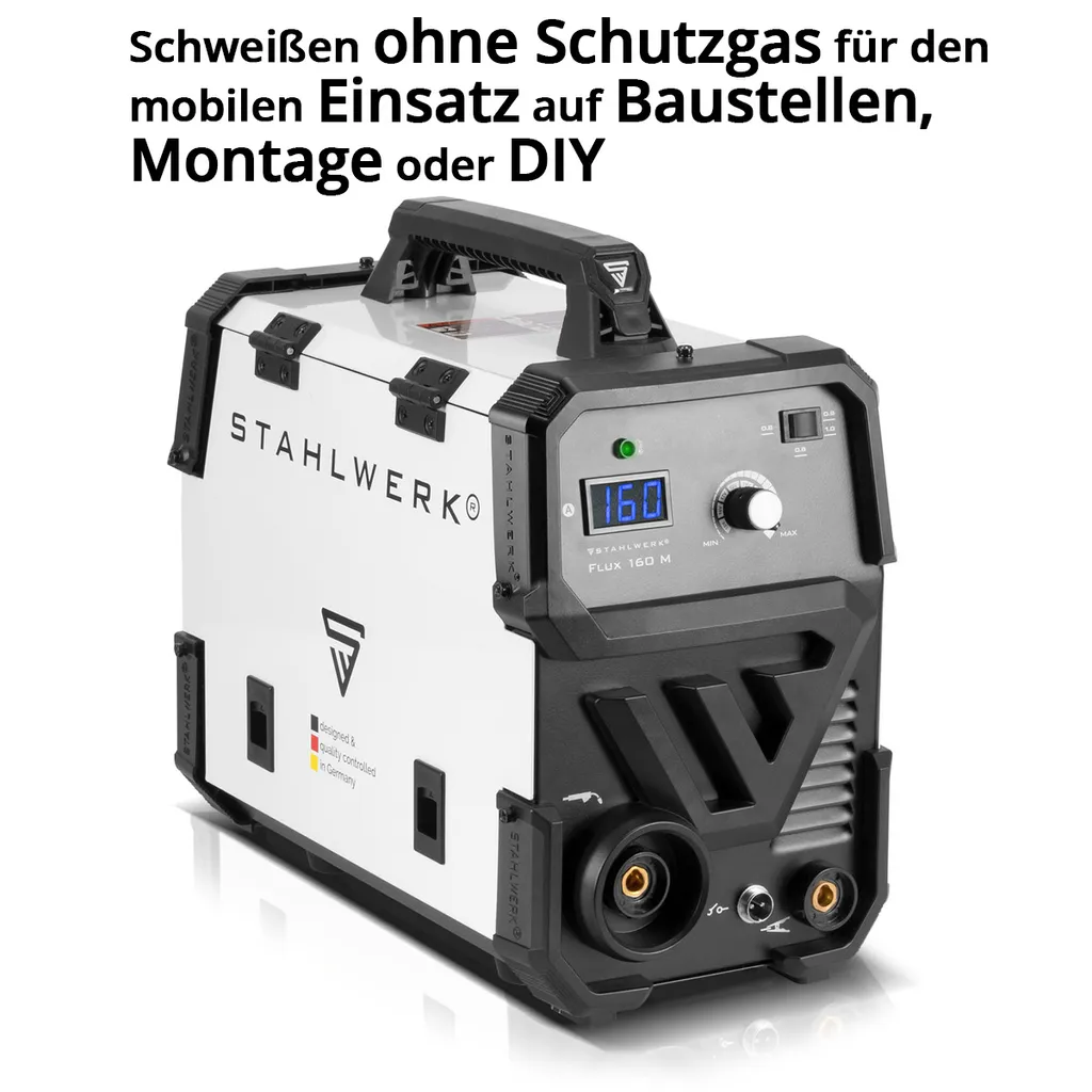 STAHLWERK FLUX 160M Fülldraht Schweißgerät Synergisch 0,6 0,8 0,9 1,0 Mm No Gas 2 STAHLWERK FLUX 160M Fülldraht Schweißgerät Synergisch 0,6 0,8 0,9 1,0 Mm No Gas – Bild 2