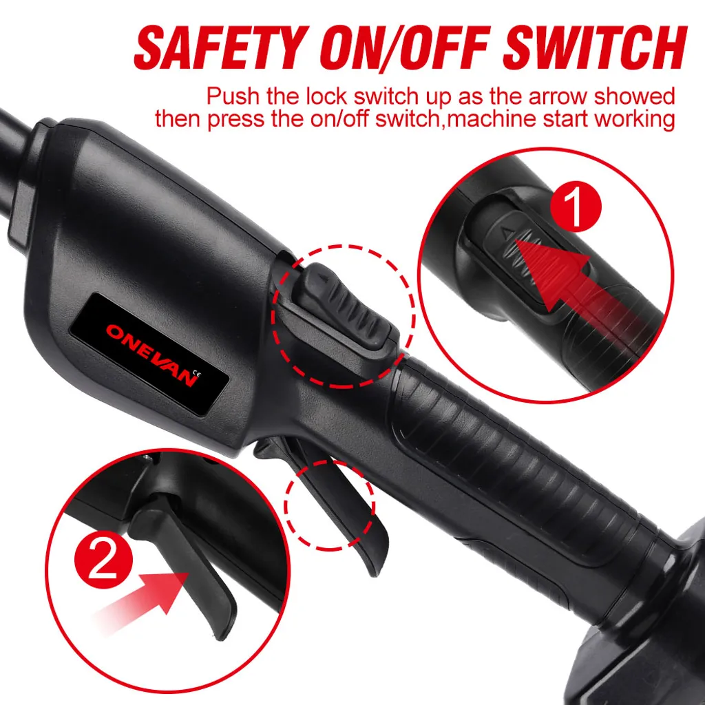 Yofidra ONEVAN 3500W 6 Zoll Elektrokettensägen Hohe Astsäge Garten Handkettensäge Mit 2.25m Teleskopstange Und 1 Akku 6 Yofidra ONEVAN 3500W 6 Zoll Elektrokettensägen Hohe Astsäge Garten Handkettensäge Mit 2.25m Teleskopstange Und 1 Akku – Bild 6