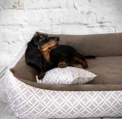 4L Textil OTTO Kuscheliges Hundebett Bezug Abnehmbar Und Waschbar Hundekorb Mittelgroße Hunde Hundekissen Flauschig Hundekörbchen Hundesofa (80x60 Cm, Boho 01) -Garten- & Gewächshäuser Geschäft 0a74638ef24f831f887c52525d09aa09