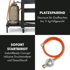 Klarstein Gasgrill Mit Smoker, Gasgrill Mit 4 Brenner, 13,5kW Edelstahl-Gasgrill, BBQ Gasgrill Für Balkon & Garten, Grill Für Gas & Kohle, Gasgrills Mit 4 Brenner & Thermometer -Garten- & Gewächshäuser Geschäft 0a82eff1719bfe678eb237d34384d13d