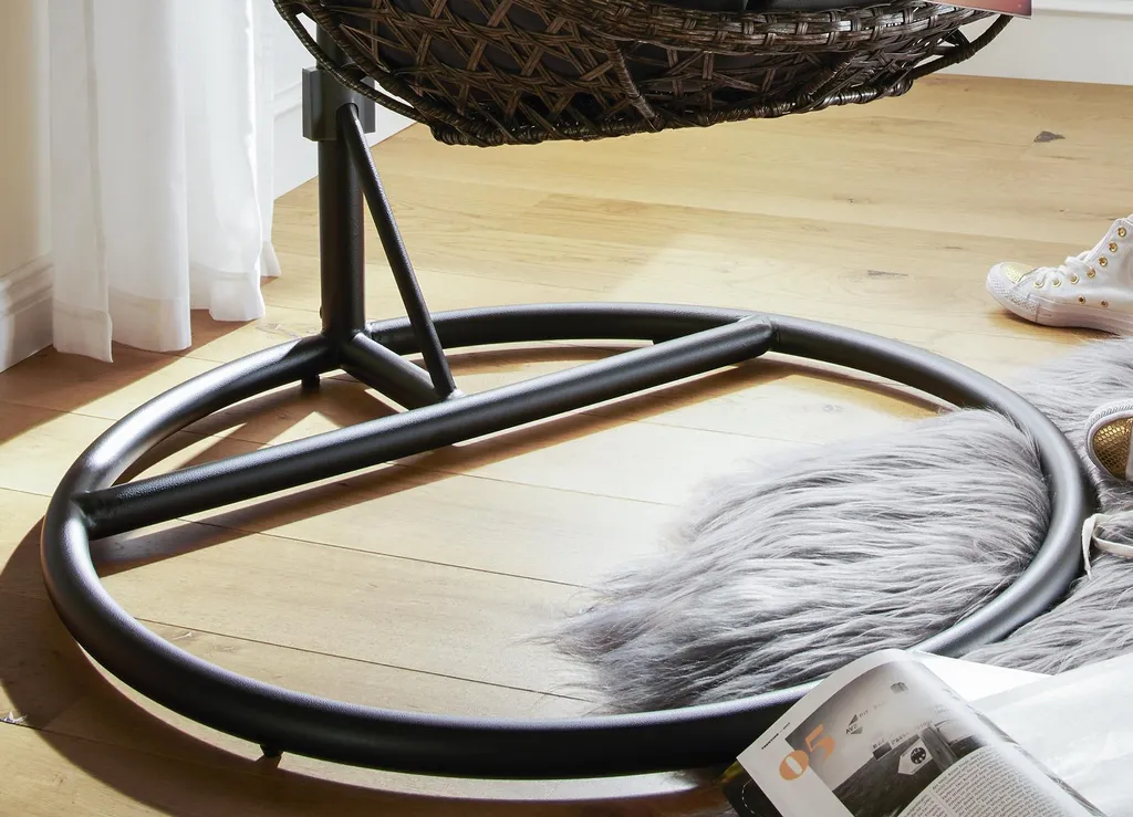 DESTINY Coco Bella Braun-Grau Hängesessel Polyrattan Hängekorb Hängestuhl 5 DESTINY Coco Bella Braun-Grau Hängesessel Polyrattan Hängekorb Hängestuhl – Bild 5