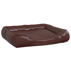 VidaXL Hundebett Braun 80x68x23 Cm Kunstleder