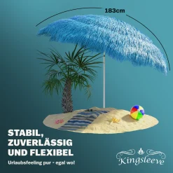 Parasol Kingsleeve Sonnenschirm Hawaii Ø 160 Cm Neigbar Höhenverstellbar Wasserabweisend Erdspieß Mehrfarbig Bastschirm Hawaiischirm Strandschirm Strandsonnenschirm, Farbe:blau - Blue - Bleu 10 Parasol Kingsleeve Sonnenschirm Hawaii Ø 160 Cm Neigbar Höhenverstellbar Wasserabweisend Erdspieß Mehrfarbig Bastschirm Hawaiischirm Strandschirm Strandsonnenschirm, Farbe:blau - Blue - Bleu -Garten- & Gewächshäuser Geschäft 0aec40e142658cd588daa1d79fe3adf3