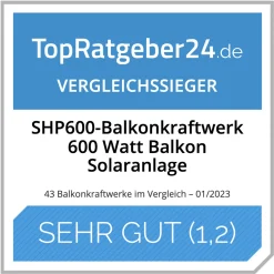 SHP600-Balkonkraftwerk® - Balkon-Solaranlage 600Watt -Garten- & Gewächshäuser Geschäft 0aee9320ff6f12ebba7665bc02611a74