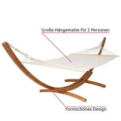 Tectake XXL Hängematte Thorsten Mit Holzgestell Für 2 Personen - Weiß -Garten- & Gewächshäuser Geschäft 0af0575dcaeaa8d8e15e0d6a45f260af