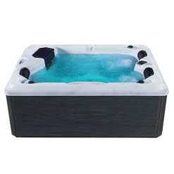 Artsauna Outdoor Whirlpool Oasis – Spa Mit Massagedüsen, LED-Beleuchtung, 2 Filter, Abdeckung, Pumpe, Ausstiegshilfe - Whirlpool Winterfest & Beheizbar -Garten- & Gewächshäuser Geschäft 0b4c13ddd341e6027b19fd35c5d67354