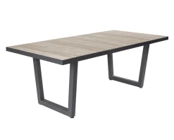 LC Garden »Bailado« Keramiktisch In Braun 200x100x75cm Gartentisch Mit Keramik Tischplatte Und V-Fuß