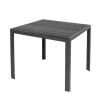 LINDER EXCLUSIV Gartentisch Aluminium Polywood Non Wood 80 X 80 Cm Schwarz