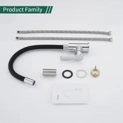 Aihom Wasserhahn Küche Schwarz Mit Flexibler Auslauf Küchenarmatur Mit Hoher Auslauf (235mm) Spültischarmatur Schwarz Mischbatterie Küche Aus Messing -Garten- & Gewächshäuser Geschäft 0b797ea531bc45e26f62576c256fdc9f