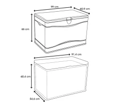 Lifetime Kunststoff Kissen Aufbewahrungsbox Sun 300 Liter Grau 99x61x66 Cm -Garten- & Gewächshäuser Geschäft 0b936adff6ad4daacc010f94eee7e4c7