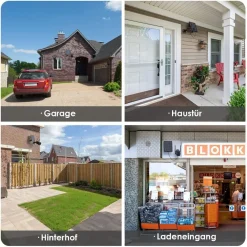 COOAU Überwachungskamera Außen Akku, Kabellose WLAN Kamera Outdoor Mit PIR-Sensor, Personen/Autoerkennung, 15m Nachtsicht, 2-Wege Audio, IP65, Schwarz -Garten- & Gewächshäuser Geschäft 0ba86c395bdb07d57990ad4f347e69c6 1