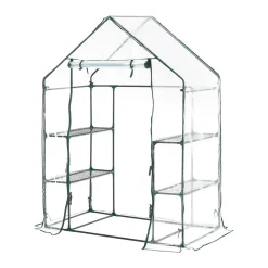 Juskys Foliengewächshaus 1 M² Aufrollbare Tür - Gewächshaus Für Tomaten - Stabiles Balkon Treibhaus Mit 4 Ebenen, Großem Eingang, PVC-Abdeckung -Garten- & Gewächshäuser Geschäft 0bc7ac1119dac445f613342de503471e