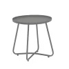 Dehner Beistelltisch Ibiza, Ca. Ø 45 Cm, Höhe Ca. 45 Cm, Stahl, Pulverbeschichtet, Anthrazit