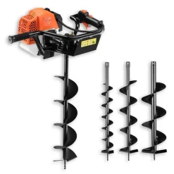 FUXTEC FX-EB162 Erdbohrgerät Inkl. 100,150,200mm Aufsätze