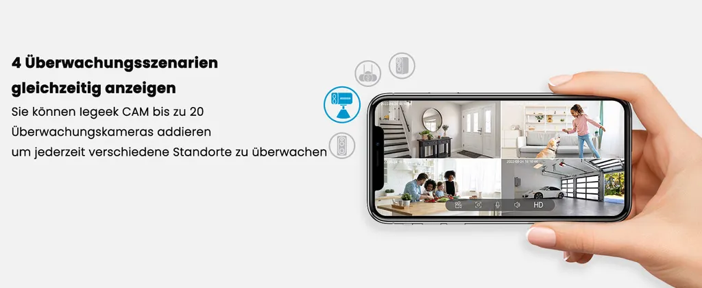 IeGeek Überwachungskamera Wlan 1080P Mini Kamera Mit Mit HD Nachtsicht, 2-Wege-Audio, Smarte Bewegungs Und Geräuscherkennung, Mobile App Steuerung, Innen Camera Wifi Für Haussicherheit 16 IeGeek Überwachungskamera Wlan 1080P Mini Kamera Mit Mit HD Nachtsicht, 2-Wege-Audio, Smarte Bewegungs Und Geräuscherkennung, Mobile App Steuerung, Innen Camera Wifi Für Haussicherheit – Bild 16
